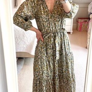 XiRENA Bleu Flora Long Sleeve Dress